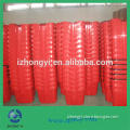 Red Plastic Rolling Shopping Baskets